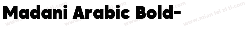 Madani Arabic Bold字体转换